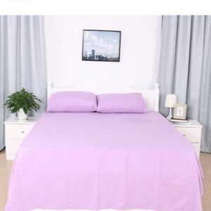 4-Pcs Bed Sheet Set 1800 Thread King Light Purple
